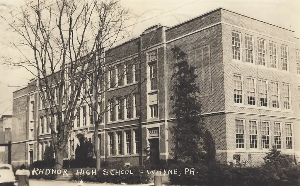 Radnor High School - Historic Photo
